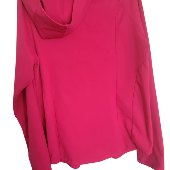 Danskin Vibrant Pink Full Zip Jacket with Hood L - Picture 2 of 8